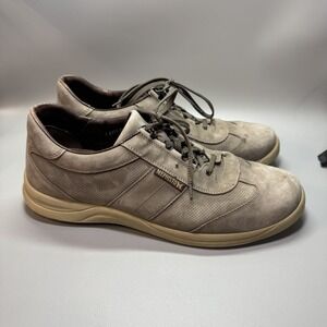 Mephisto Hike Perf Birch Men's 11.5 Shoes Gray Leather Lace Up Comfort Oxford